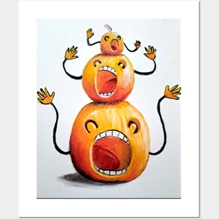 Screaming pumpkins Posters and Art